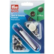 Кнопки "Спорт та кемпінг", 15 мм (чорний)