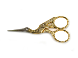 Ножиці 'Цапельки' для рукоділля з позолотою