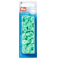 Кнопки пластикові "Серце" 12,4 мм (м'ятний)