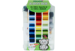 Подвійний набір вишивальних ниток Rayon (1000 м) (42 шт.)