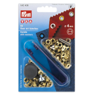 Люверси золоті (внутрішній діаметр 4 мм)