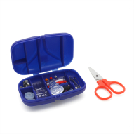 Маленький дорожній набір у пластиковому футлярі (синій)
