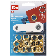 Люверси золоті (внутрішній діаметр 11 мм)