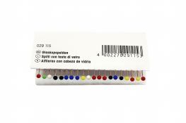 Шпильки зі скляною головкою, середні (0,60x30 мм)