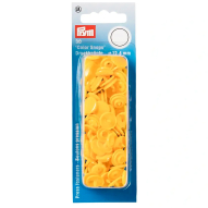 Кнопки пластикові "Коло" 12,4 мм (жовтий)