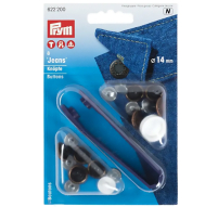 Джинсові кнопки, зістарена мідь (14 мм)