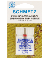 Голка Twin Embroidery №75/2,0