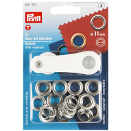 Люверси сріблясті (внутрішній діаметр 11 мм)