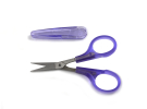Ножницы тонкие для шитья, фиолетовые (100 мм) ES-1181-SL фото №2