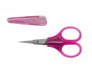 Ножиці тонкі для шиття, рожеві (85 мм) ES-1091-SR фото №1