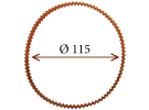 Пас (ремінь) для швейних машин та оверлоків (Ø 115 мм) 00115 фото №1