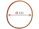 Пас (ремінь) для швейних машин та оверлоків (Ø 111 мм) 00111 фото №1