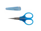 Ножиці тонкі для шиття, сині (85 мм) ES-1091-SE фото №1