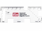 Линейка для разметки припусков, прозрачная 610732 фото №1