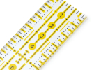 Лінійка із жовто-чорною розміткою (3х15 см) 611317 фото №3