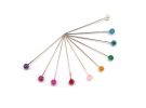 Булавки с цветными головками, средние (0,58х40 мм) 028602 фото №2