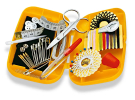 Дорожній набір у пластиковому футлярі (жовтий) 651239 фото №3